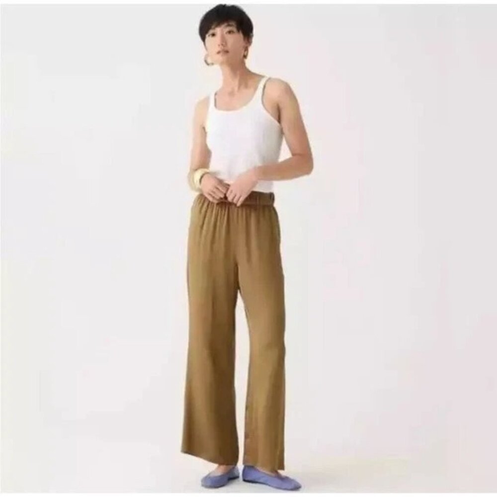 J. Crew Collection Astrid wide-leg pant in luster crepe NWT Size 6